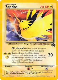 Zapdos, Karte 23 aus Wizards Black Star Promos