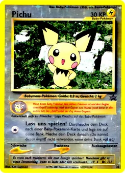 Pichu, Karte 35 aus Wizards Black Star Promos