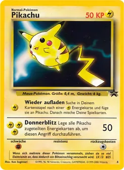 Pikachu, Karte 4 aus Wizards Black Star Promos