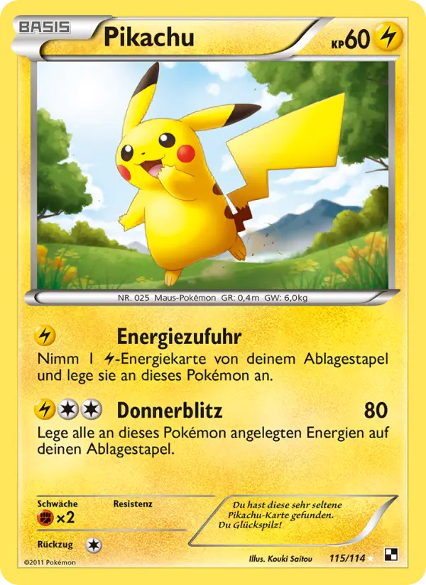 Pikachu card image