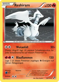 Reshiram – Schwarz & Weiß Nr. 26