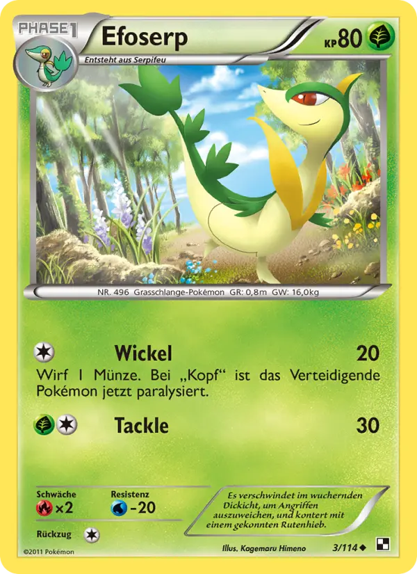 Efoserp Pokemon card