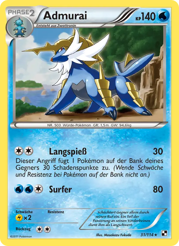 Admurai Pokemon card