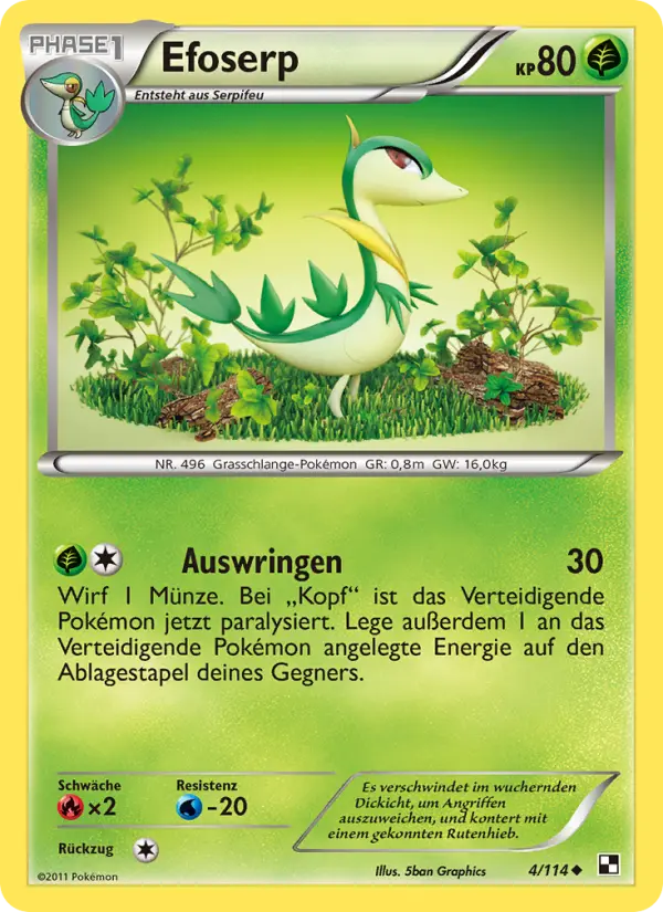 Efoserp Pokemon card