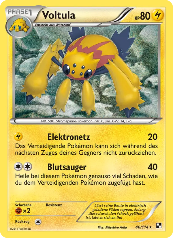 Voltula Pokemon card