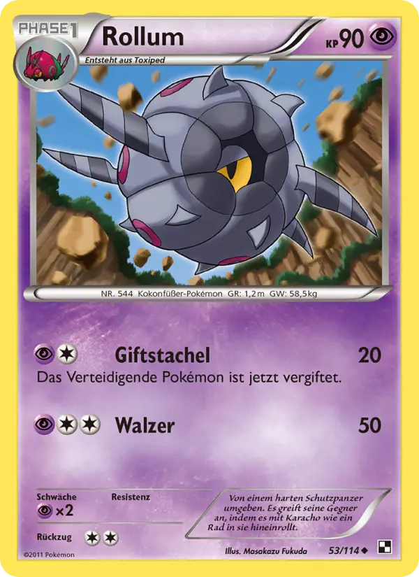 Rollum Pokemon card
