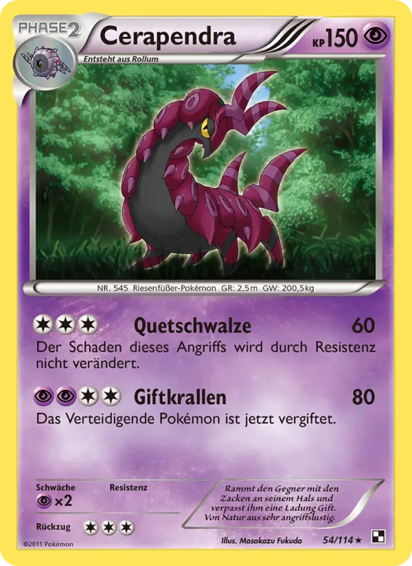 Cerapendra Pokemon card
