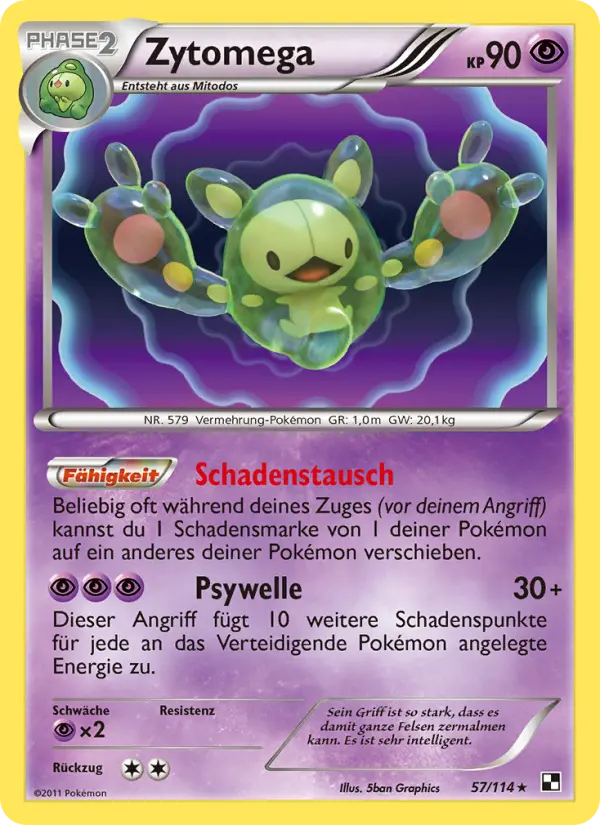 Zytomega Pokemon card