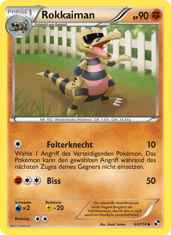 Rokkaiman Pokemon card