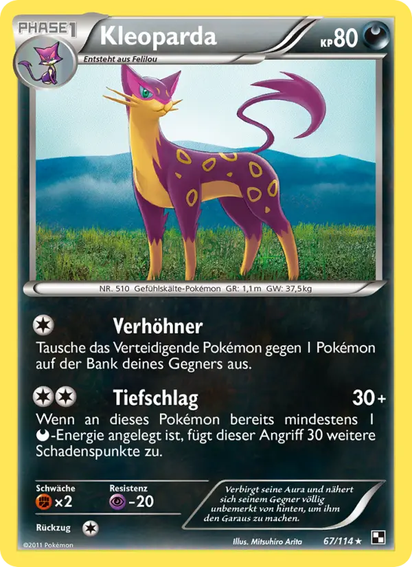 Kleoparda Pokemon card