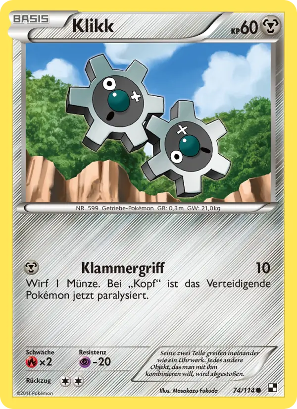 Klikk Pokemon card
