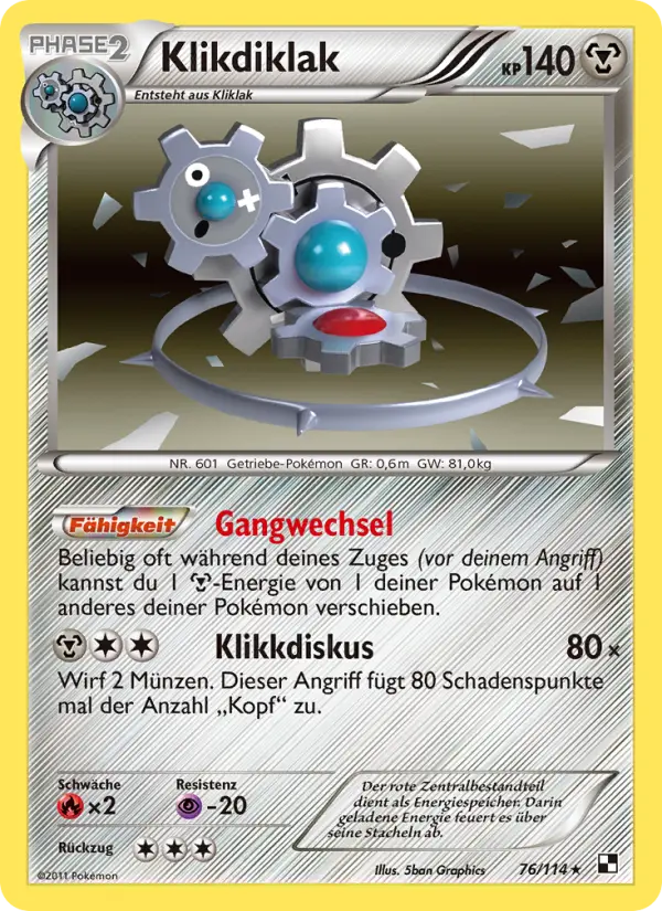 Klikdiklak Pokemon card