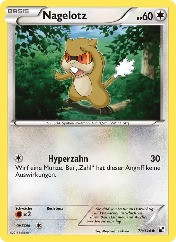 Nagelotz Pokemon card