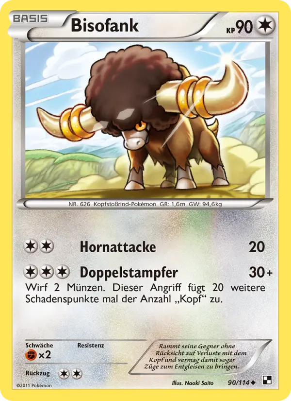 Bisofank Pokemon card