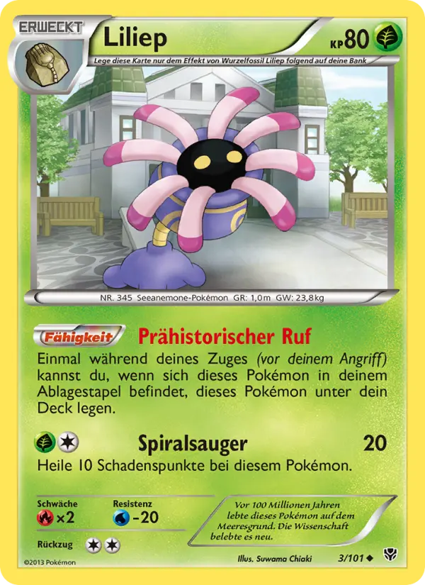 Liliep Pokemon card