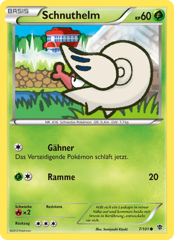 Schnuthelm Pokemon card