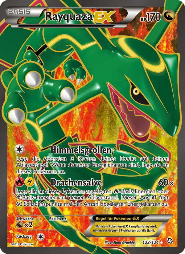 Rayquaza-EX Pokemon card