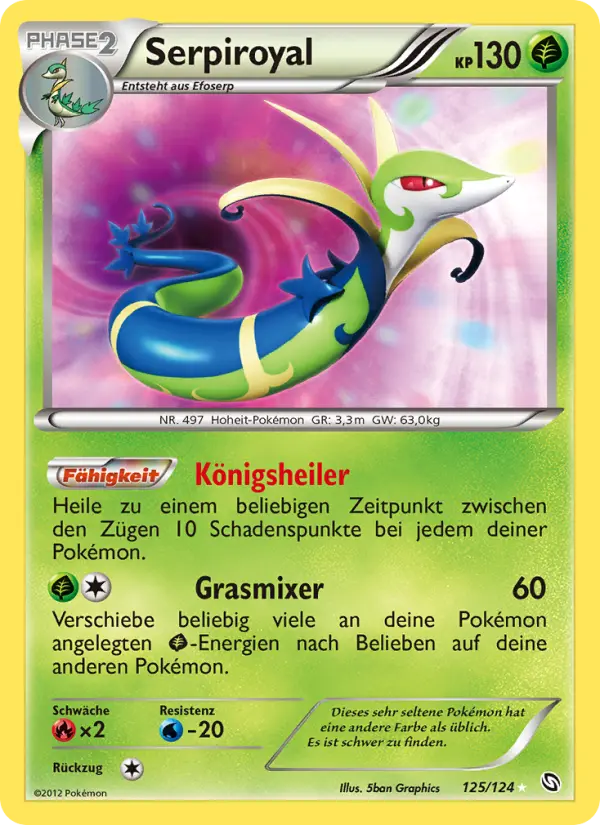 Serpiroyal Pokemon card