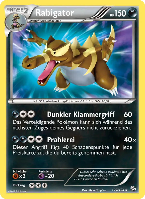 Rabigator Pokemon card