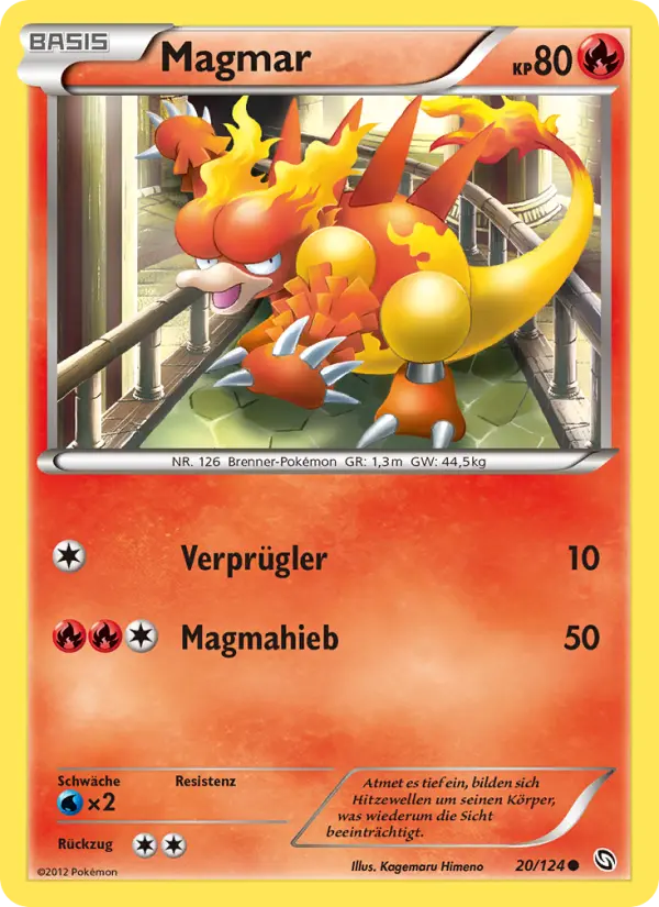 Magmar Pokemon card