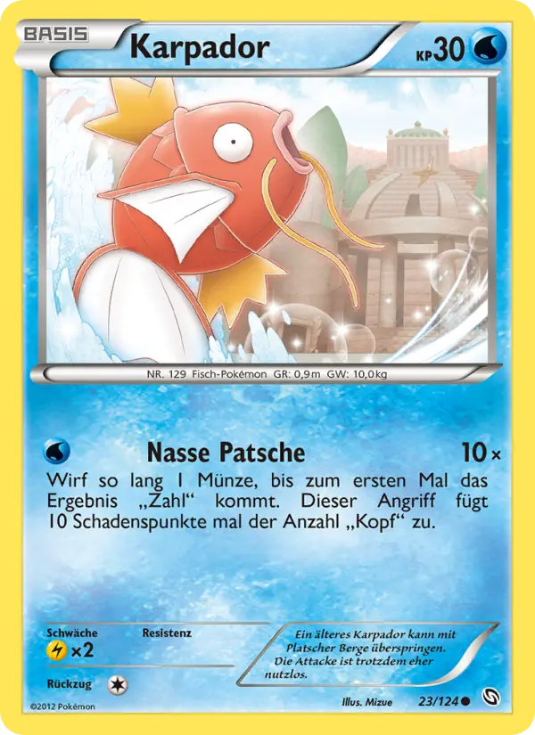 Karpador Pokemon card