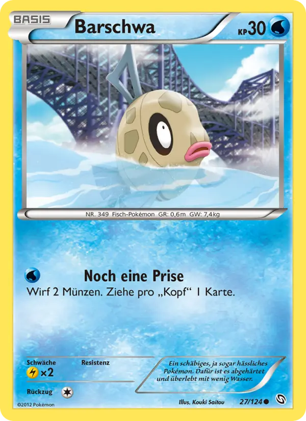 Barschwa Pokemon card