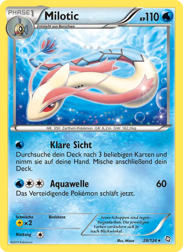Milotic Pokemon card