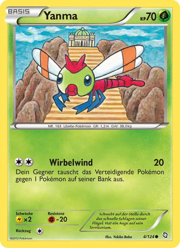Yanma Pokemon card