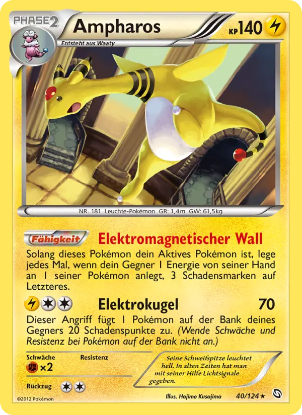Ampharos Pokemon card