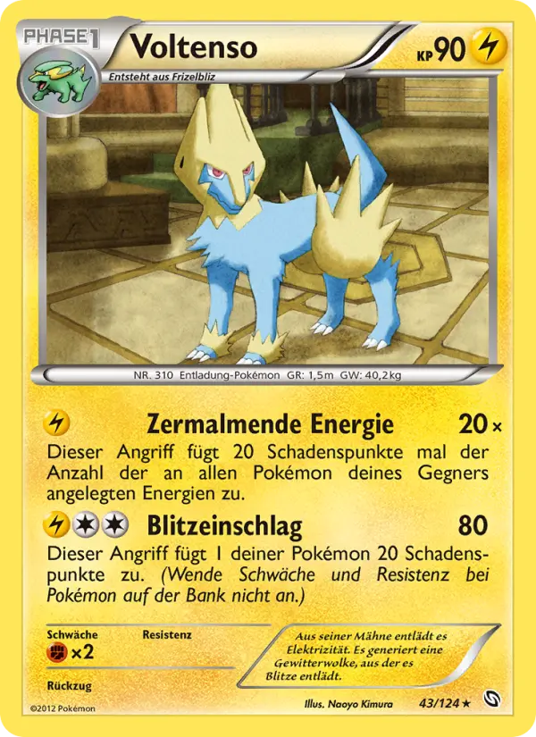 Voltenso Pokemon card