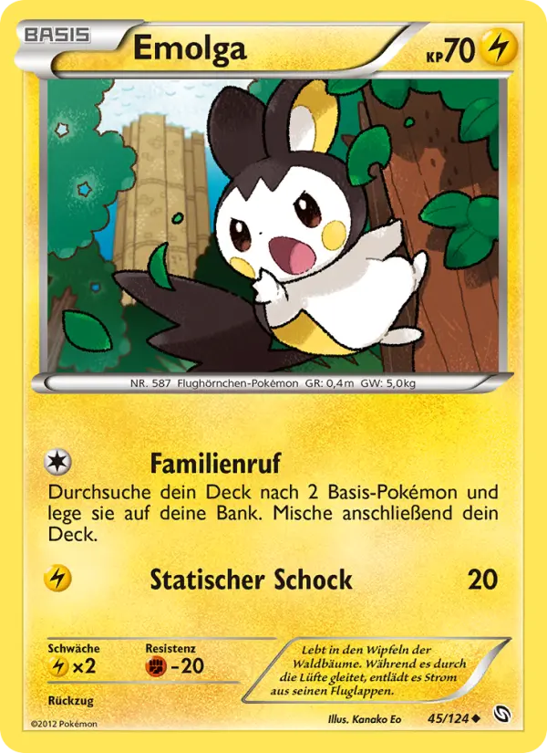 Emolga Pokemon card