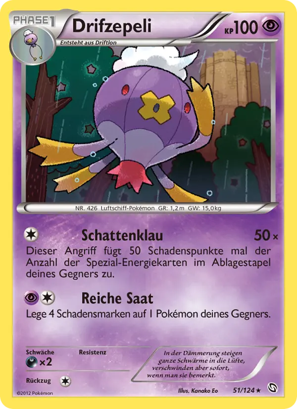 Drifzepeli Pokemon card