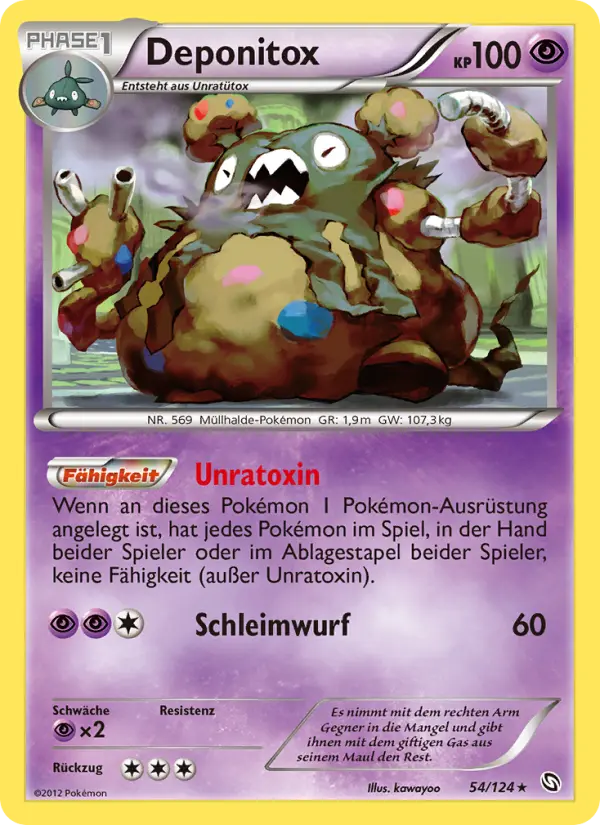 Deponitox Pokemon card