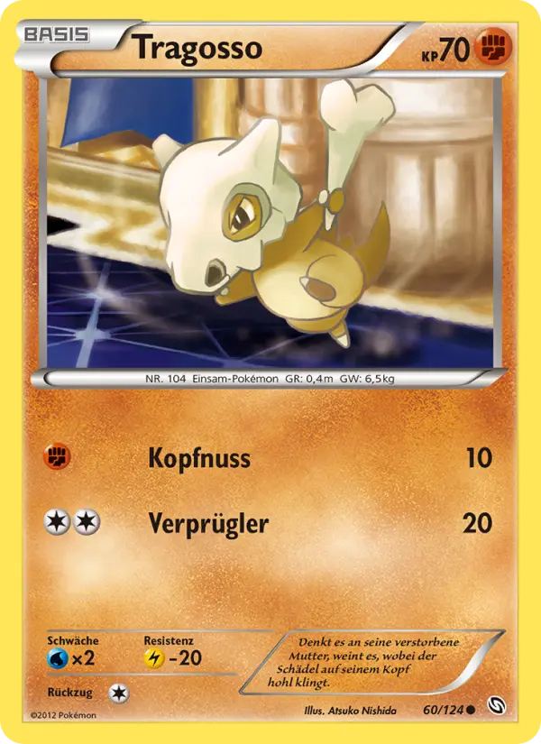 Tragosso Pokemon card