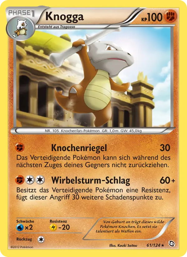 Knogga Pokemon card