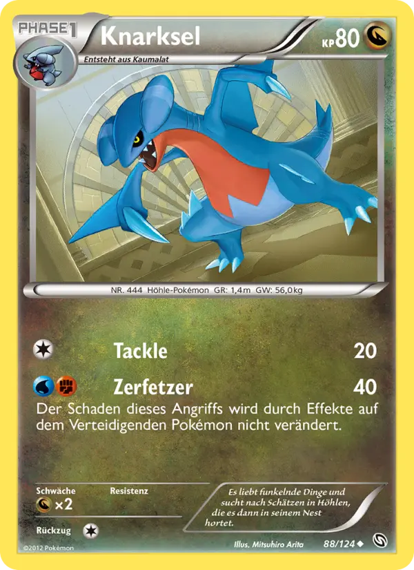 Knarksel Pokemon card