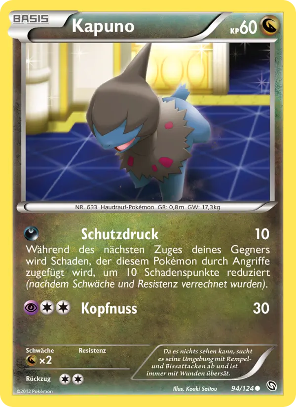 Kapuno Pokemon card