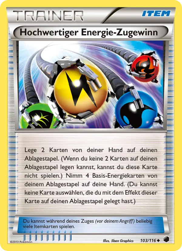Überragender Energie-Zugewinn Pokemon card