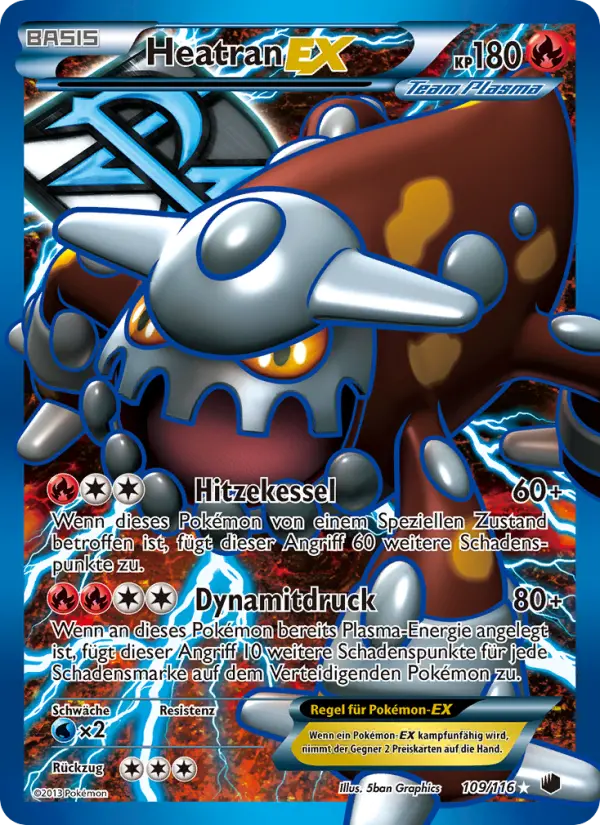 Heatran-EX Pokemon card