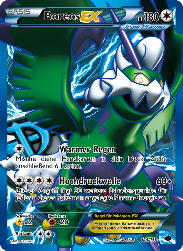 Boreos-EX Pokemon card