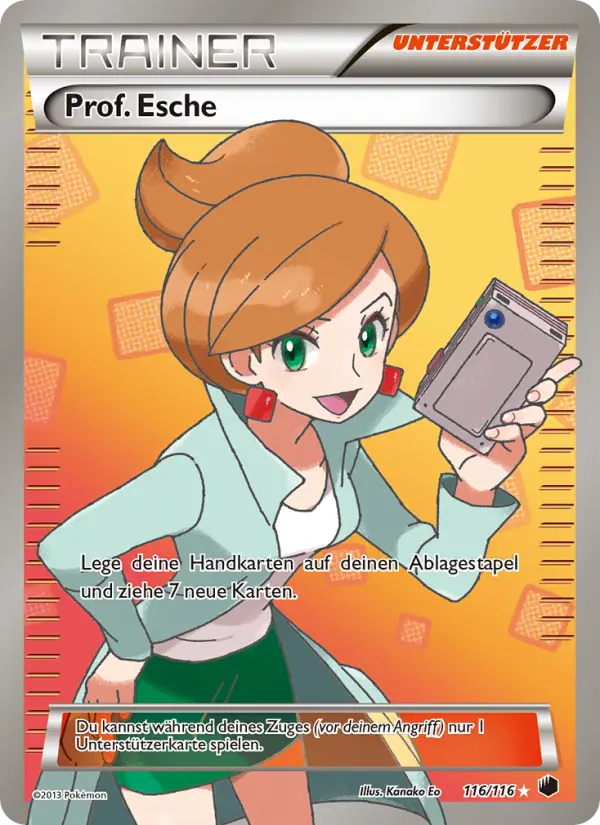 Prof. Esche Pokemon card