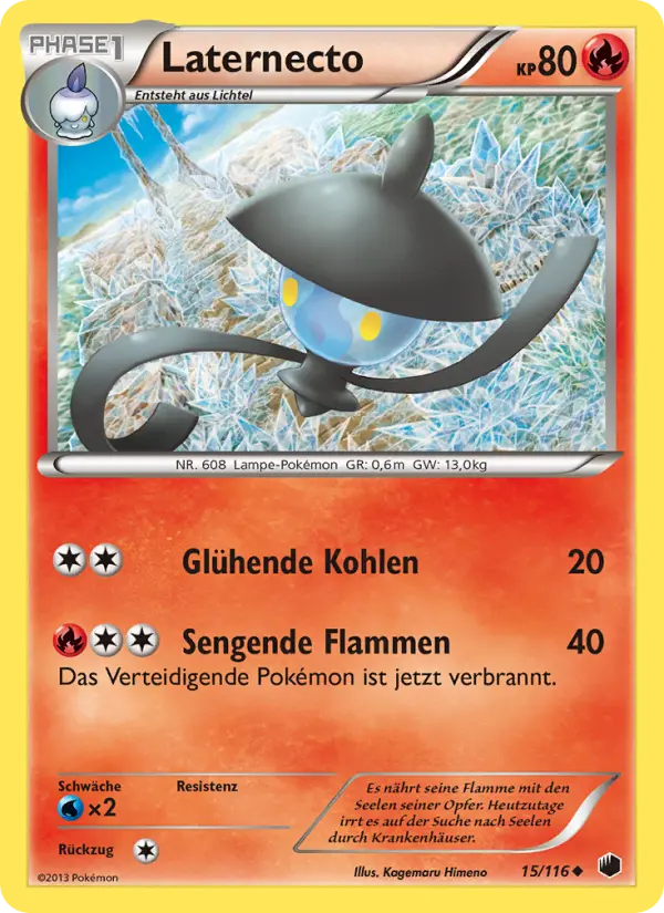 Laternecto Pokemon card