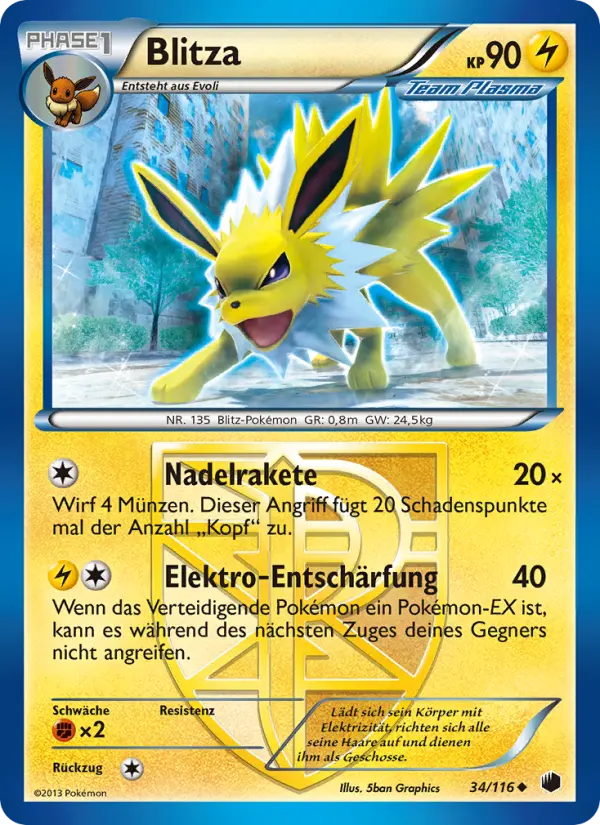 Blitza Pokemon card