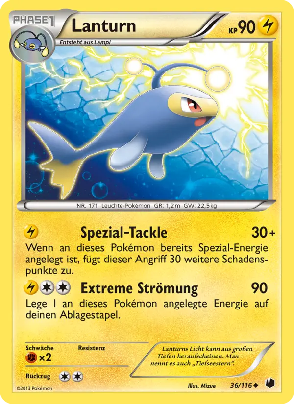 Lanturn Pokemon card