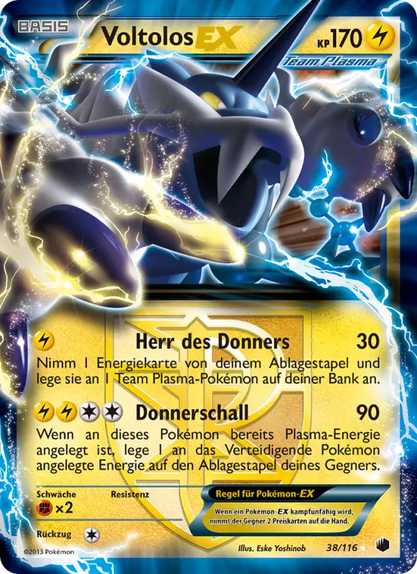 Voltolos-EX Pokemon card