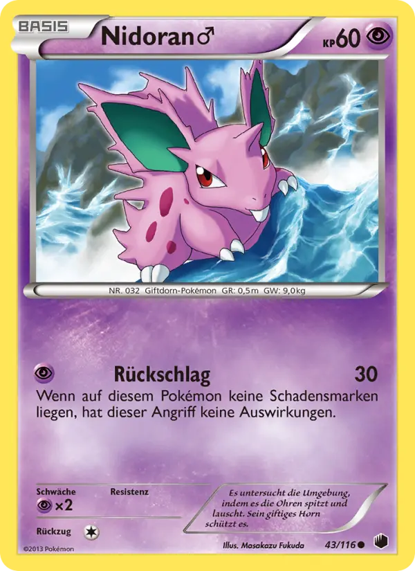 Nidoran♂ Pokemon card