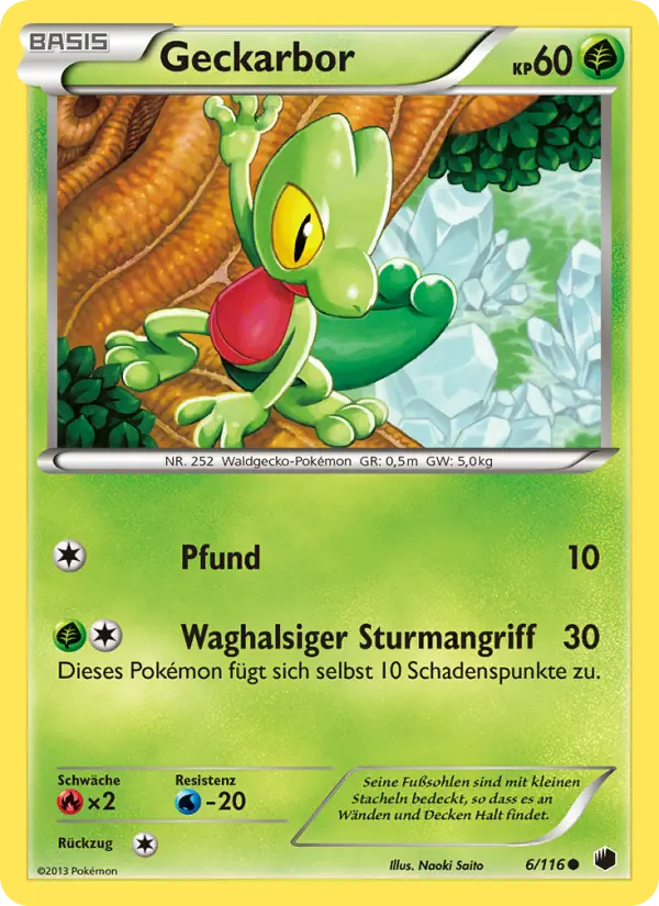 Geckarbor Pokemon card