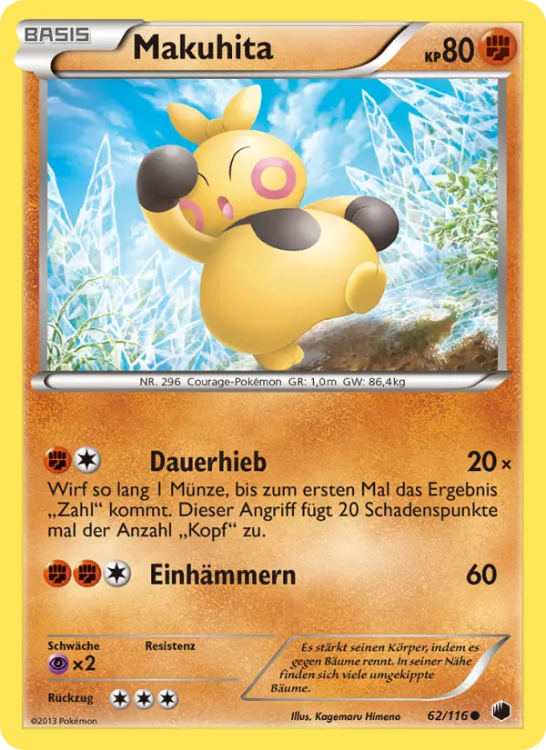 Makuhita Pokemon card