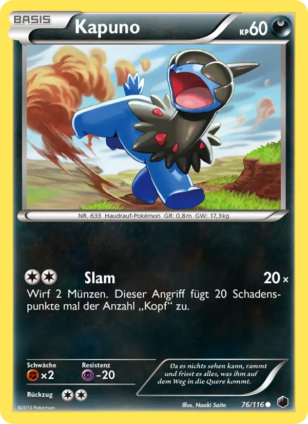 Kapuno Pokemon card