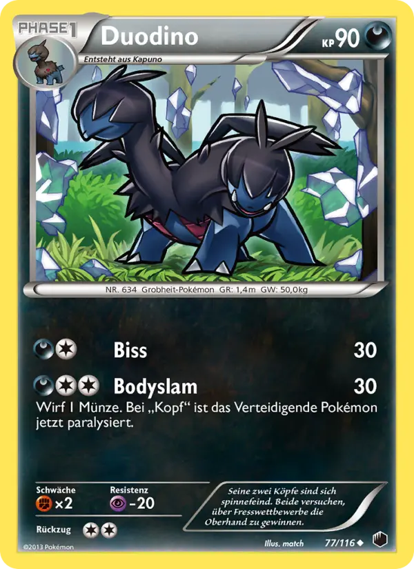 Duodino Pokemon card